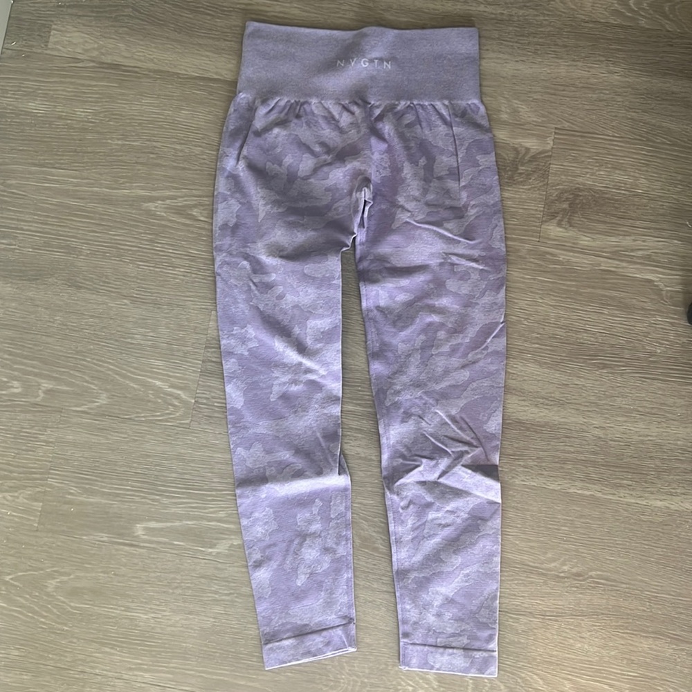 NVGTN Purple Camo Leggings Medium